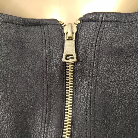 HALE Bob Leather Look Dress Size M - Picture 9 of 16